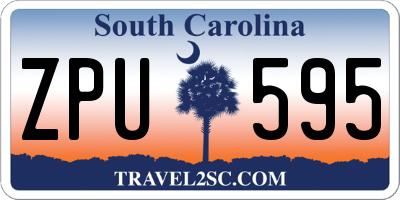 SC license plate ZPU595
