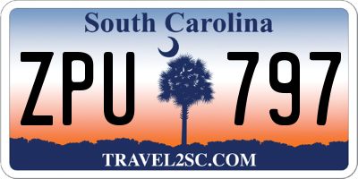 SC license plate ZPU797