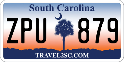 SC license plate ZPU879