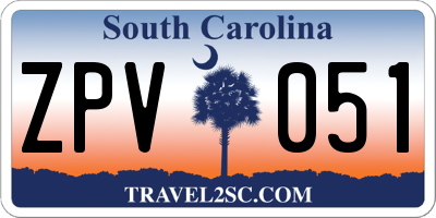 SC license plate ZPV051