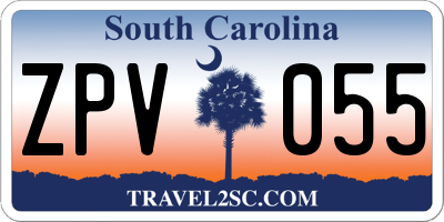 SC license plate ZPV055