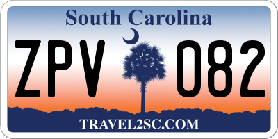 SC license plate ZPV082
