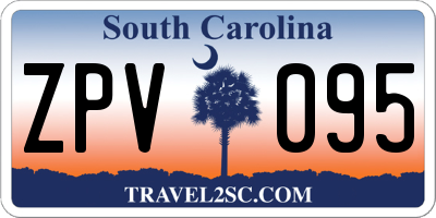 SC license plate ZPV095