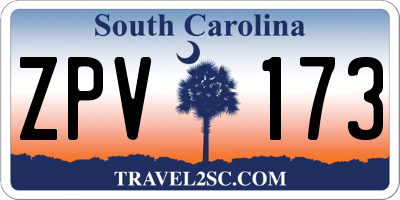 SC license plate ZPV173
