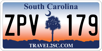 SC license plate ZPV179