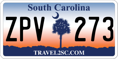 SC license plate ZPV273