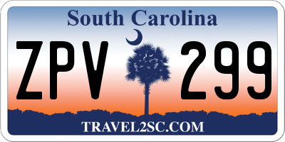 SC license plate ZPV299