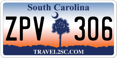 SC license plate ZPV306