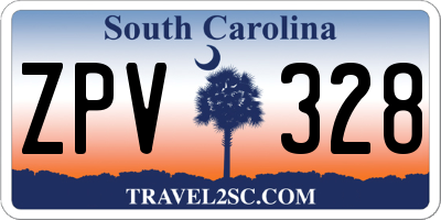 SC license plate ZPV328