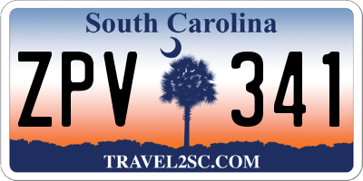 SC license plate ZPV341