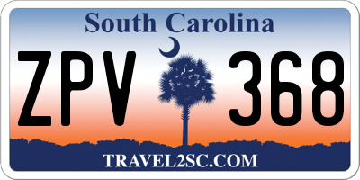SC license plate ZPV368