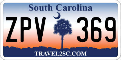 SC license plate ZPV369