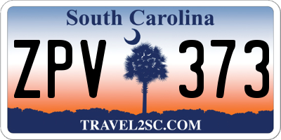 SC license plate ZPV373