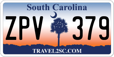 SC license plate ZPV379