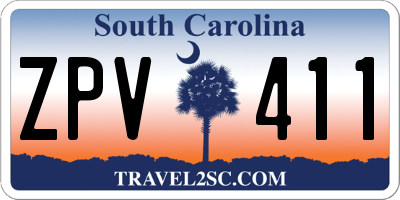 SC license plate ZPV411
