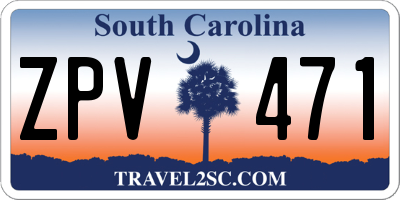 SC license plate ZPV471