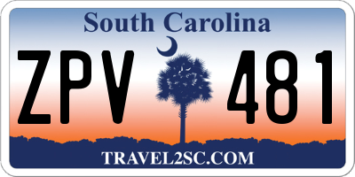 SC license plate ZPV481