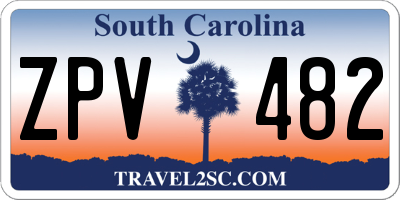 SC license plate ZPV482