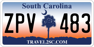 SC license plate ZPV483