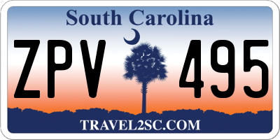 SC license plate ZPV495