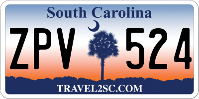SC license plate ZPV524