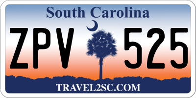 SC license plate ZPV525