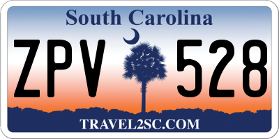 SC license plate ZPV528