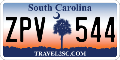 SC license plate ZPV544