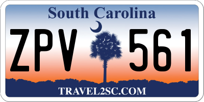 SC license plate ZPV561