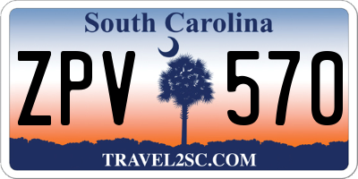 SC license plate ZPV570