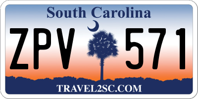 SC license plate ZPV571