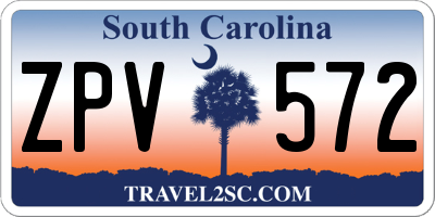 SC license plate ZPV572