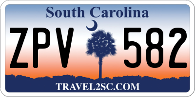 SC license plate ZPV582