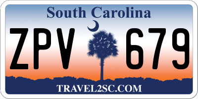 SC license plate ZPV679