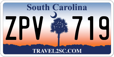 SC license plate ZPV719