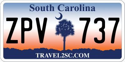 SC license plate ZPV737
