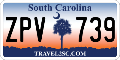 SC license plate ZPV739