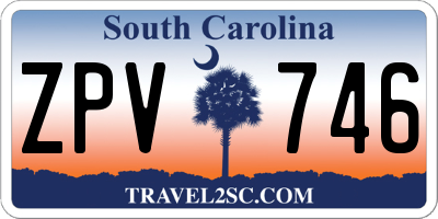 SC license plate ZPV746