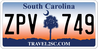 SC license plate ZPV749