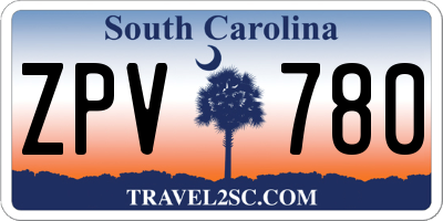 SC license plate ZPV780