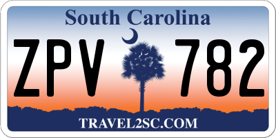 SC license plate ZPV782