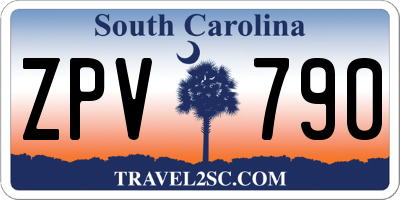 SC license plate ZPV790