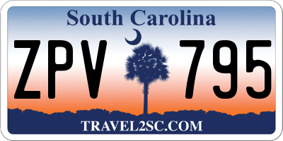 SC license plate ZPV795