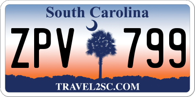 SC license plate ZPV799