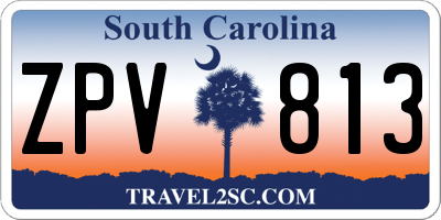 SC license plate ZPV813
