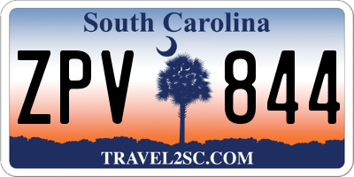 SC license plate ZPV844