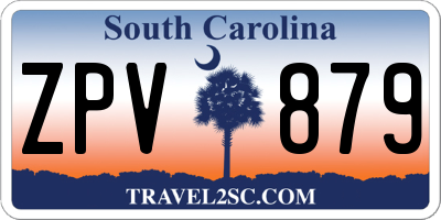 SC license plate ZPV879