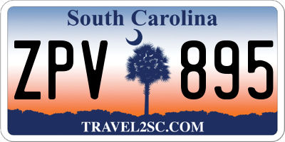 SC license plate ZPV895