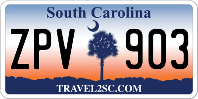 SC license plate ZPV903