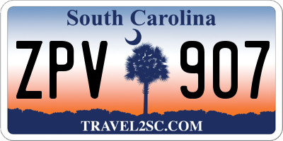 SC license plate ZPV907